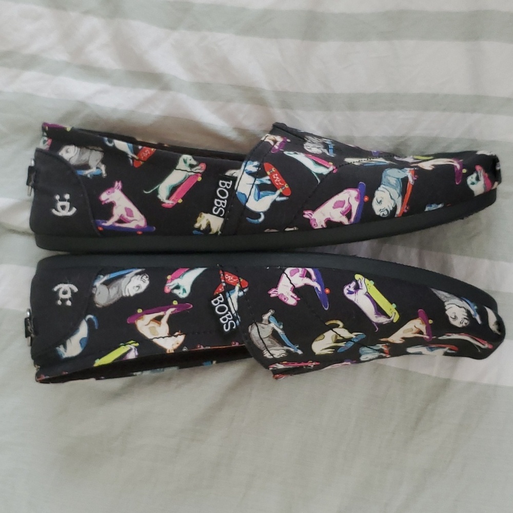 BOBS Dogs Skateboarding Slip-ons Sz 6.5 - Picture 4 of 8